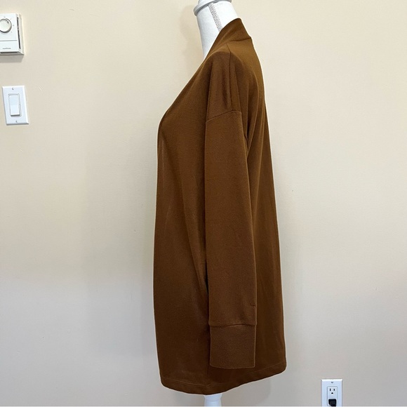 Sanctuary Brown Open Cardigan Sweater with Pockets - Picture 5 of 13